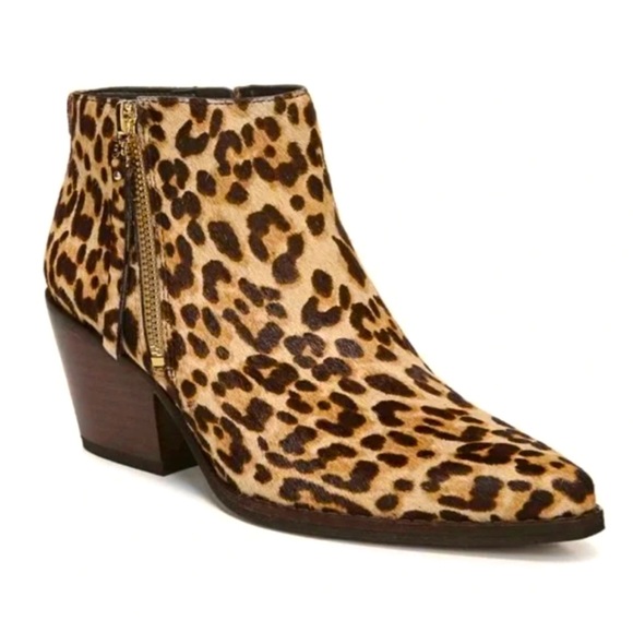 Sam Edelman Genuine Calf Hair Leopard Ankle
Bootie, NWOT Women's size 8 - Picture 6 of 6